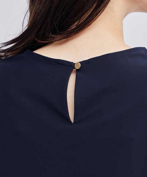 ROPE'（ロペ）の「【洗える】ストレッチノースリーブ Tブラウス/セットアップ対応（シャツ/ブラウス・レディース・ネイビー/ベージュ系その他2・38/36/34）」の21枚目の写真