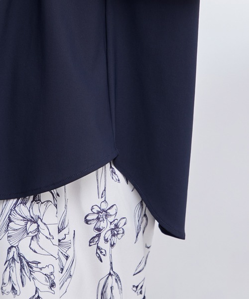 ROPE'（ロペ）の「【洗える】ストレッチノースリーブ Tブラウス/セットアップ対応（シャツ/ブラウス・レディース・ネイビー/ベージュ系その他2・38/36/34）」の12枚目の写真