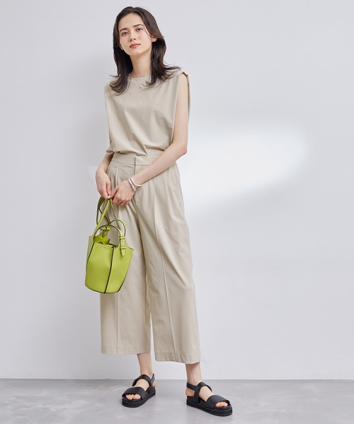 ROPE'（ロペ）の「【洗える】ストレッチノースリーブ Tブラウス/セットアップ対応（シャツ/ブラウス・レディース・ネイビー/ベージュ系その他2・38/36/34）」の15枚目の写真