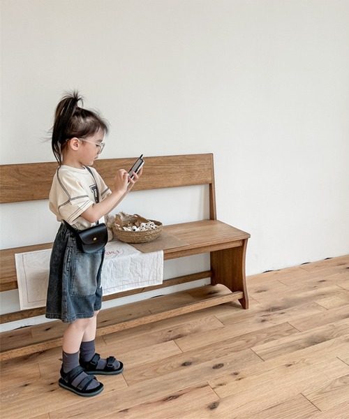 aimoha（アイモハ）の「【aimoha-KIDS-】子供服 パッチ入りデニムハーフパンツ（デニムパンツ・キッズ・ブラック/ブルー・80/90/100/110/120/130）」の17枚目の写真