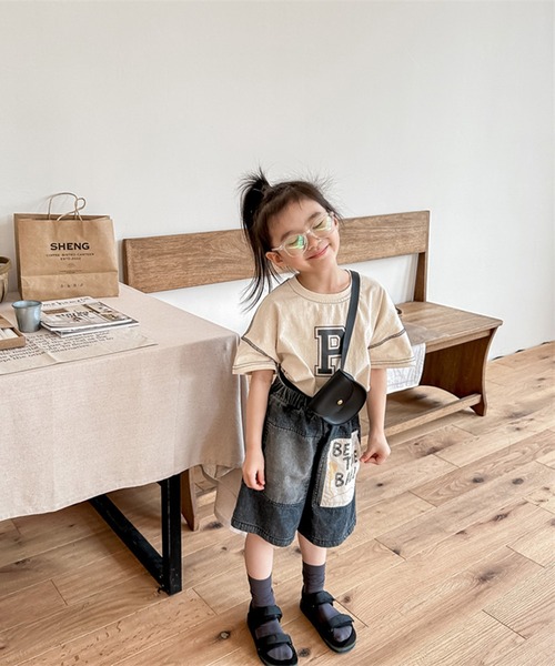 aimoha（アイモハ）の「【aimoha-KIDS-】子供服 パッチ入りデニムハーフパンツ（デニムパンツ・キッズ・ブラック/ブルー・80/90/100/110/120/130）」の18枚目の写真