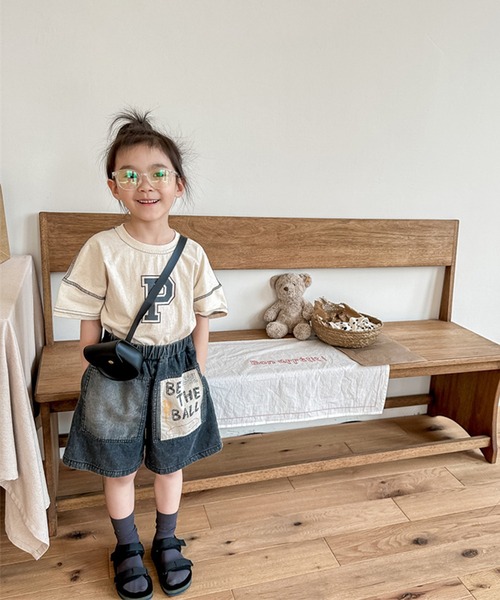 aimoha（アイモハ）の「【aimoha-KIDS-】子供服 パッチ入りデニムハーフパンツ（デニムパンツ・キッズ・ブラック/ブルー・80/90/100/110/120/130）」の21枚目の写真