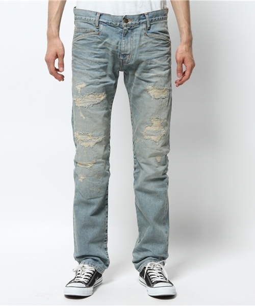 BEN DAVIS BLACKOUT COLLECTION STRAIGHT JEAN REDLINE BROKEN PATCH BEN DAVIS BLACKOUT COLLECTION STRAIGHT JEAN REDLINE BROKEN PATCH