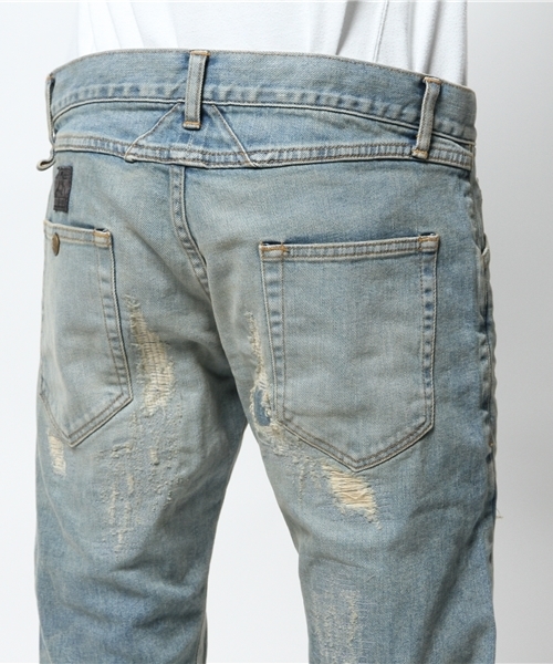 BEN DAVIS BLACKOUT COLLECTION STRAIGHT JEAN REDLINE BROKEN PATCH BEN DAVIS BLACKOUT COLLECTION STRAIGHT JEAN REDLINE BROKEN PATCH