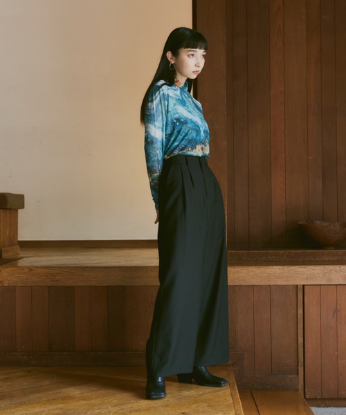 Happy John（ハッピージョン）の「loose wide buggy slacks pants/ルーズワイドバギースラックスパンツ（スラックス・レディース・ベージュ/ブラック/ブラウン・SMALL/MEDIUM）」の10枚目の写真