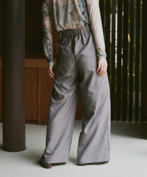 Happy John（ハッピージョン）の「loose wide buggy slacks pants/ルーズワイドバギースラックスパンツ（スラックス・レディース・ベージュ/ブラック/ブラウン・SMALL/MEDIUM）」の18枚目の写真