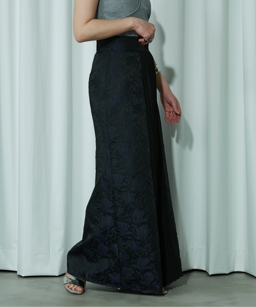 Ezick（エジック）の「Peplum ribbon スカートセットアップ（スカート・レディース・ライトブルーグレー/ブラック・FREE）」の15枚目の写真