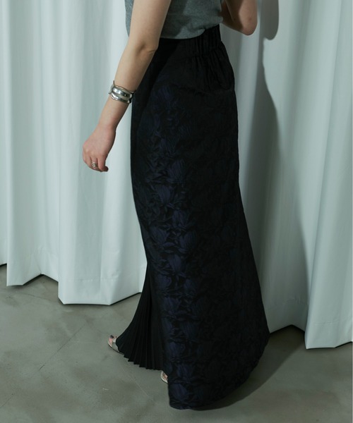 Ezick（エジック）の「Peplum ribbon スカートセットアップ（スカート・レディース・ライトブルーグレー/ブラック・FREE）」の19枚目の写真