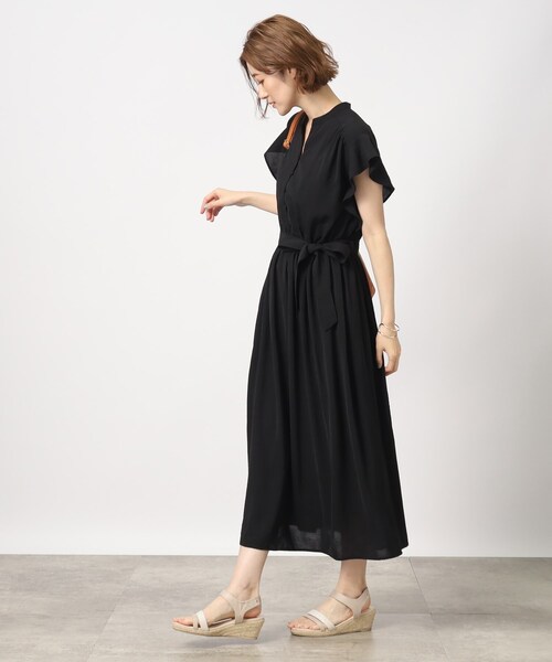 grove(グローブ)の「◆上品きれいな優秀フリルワンピース(ワンピース・レディース・ライトブルー/ブラック/カーキ・02/03/04/05/01)」の22枚目の写真
