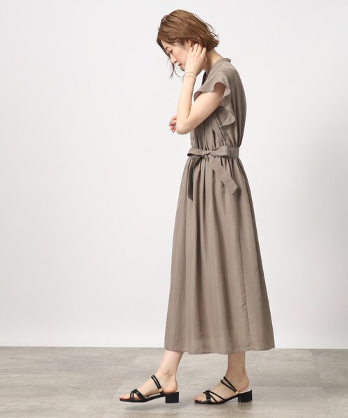 grove(グローブ)の「◆上品きれいな優秀フリルワンピース(ワンピース・レディース・ライトブルー/ブラック/カーキ・02/03/04/05/01)」の13枚目の写真