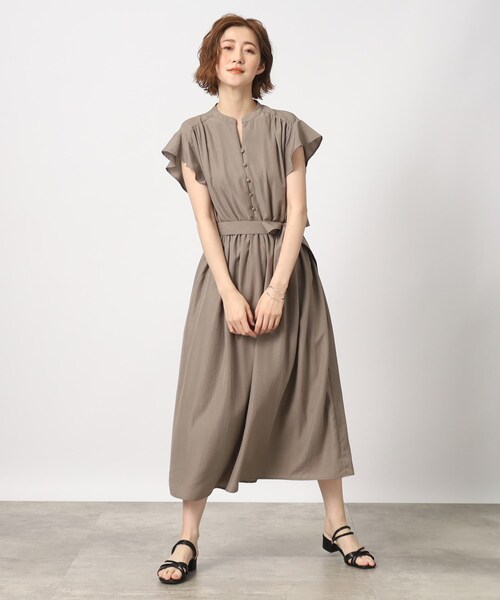 grove(グローブ)の「◆上品きれいな優秀フリルワンピース(ワンピース・レディース・ライトブルー/ブラック/カーキ・02/03/04/05/01)」の11枚目の写真
