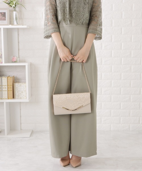Lace Ladies（レースレディース）の「スクエア型レーシィフラップクラッチバッグ（クラッチバッグ・レディース・アイボリー/ベージュ/ブラック・FREE）」の20枚目の写真