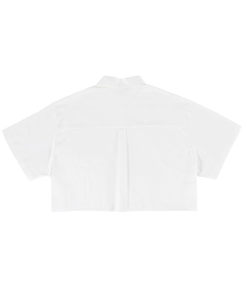 PUNYUS（プニュズ）の「クロップド半袖シャツ（シャツ/ブラウス・レディース・ホワイト・1/2/3/4）」の15枚目の写真