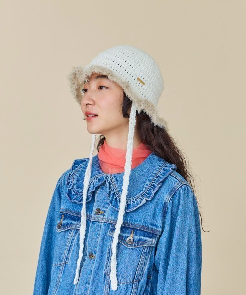 kaorinomori(カオリノモリ)の「kaorinomori ココハット ベベ(ハット・レディース・ブラック/ホワイト・FREE)」の6枚目の写真