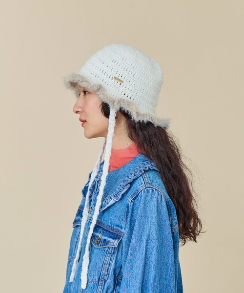 kaorinomori(カオリノモリ)の「kaorinomori ココハット ベベ(ハット・レディース・ブラック/ホワイト・FREE)」の7枚目の写真