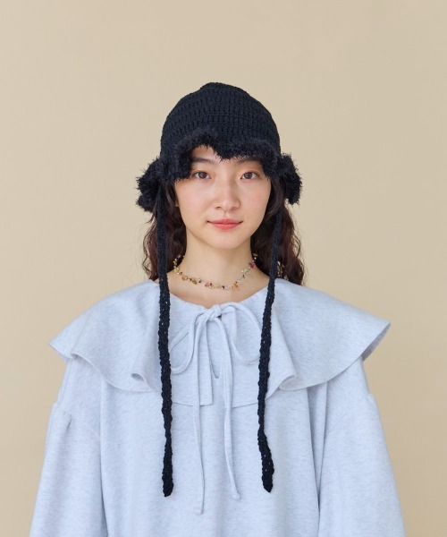 kaorinomori(カオリノモリ)の「kaorinomori ココハット ベベ(ハット・レディース・ブラック/ホワイト・FREE)」の20枚目の写真