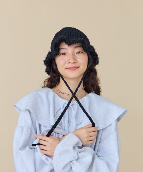 kaorinomori(カオリノモリ)の「kaorinomori ココハット ベベ(ハット・レディース・ブラック/ホワイト・FREE)」の21枚目の写真