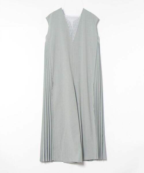 MARECHAL TERRE(マルシャルテル)の「【MARECHAL TERRE / マルシャル テル】サイドプリーツオールインワン(つなぎ/オールインワン・レディース・ブラック/グリーン・38)」の3枚目の写真