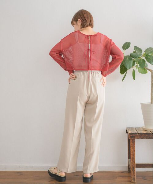 RETRO GIRL（レトロガール）の「２WAYカットメッシュカーデ（カーディガン/ボレロ・レディース・ブラック/レッド/グリーン/ナチュラル・FREE）」の20枚目の写真