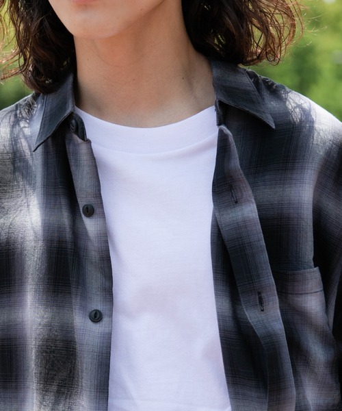 WEGO（ウィゴー）の「WEGO/オンブレチェックビッグシャツ（シャツ/ブラウス・メンズ・ブラック系その他2/グレー系その他2・MEDIUM/LARGE）」の22枚目の写真