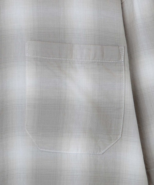 WEGO（ウィゴー）の「WEGO/オンブレチェックビッグシャツ（シャツ/ブラウス・メンズ・ブラック系その他2/グレー系その他2・MEDIUM/LARGE）」の17枚目の写真