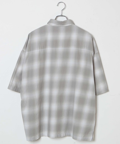 WEGO（ウィゴー）の「WEGO/オンブレチェックビッグシャツ（シャツ/ブラウス・メンズ・ブラック系その他2/グレー系その他2・MEDIUM/LARGE）」の15枚目の写真