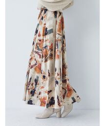 MURUA | タックギャザーマキシプリントスカート【WEB限定スカート】(スカート)