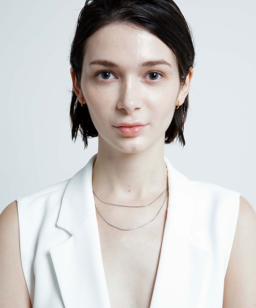 CENE（セネ）の「【CENE】セネ/1mmスネークチェーンネックレス/39cm（ネックレス・レディース・ゴールド/シルバー/ピンクゴールド・FREE）」の8枚目の写真