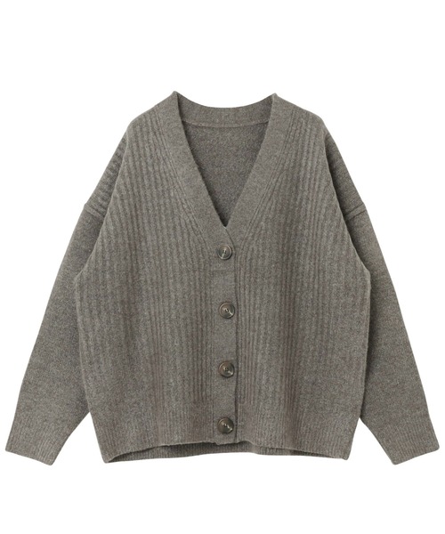 お得セット NEIGHBORHOOD リブ編みカーディガン M グレー トップス