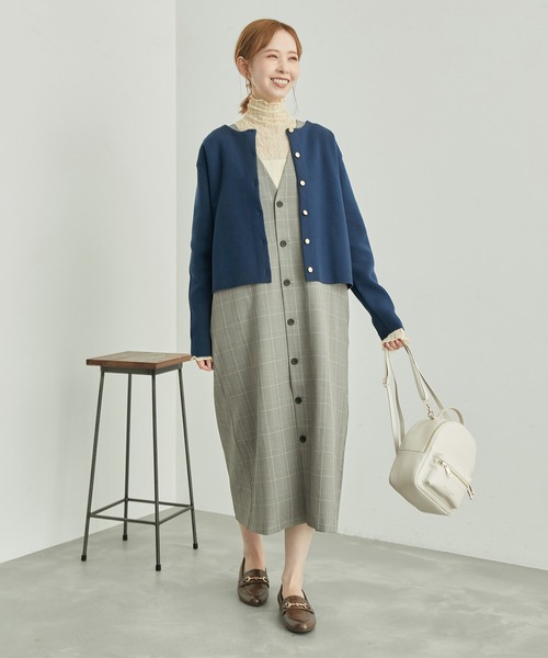 ROPE' PICNIC（ロペピクニック）の「ジレジャンパースカート/2WAY・リンクコーデ（ジャンパースカート・レディース・ベージュ/ダークブラウン/グレー/ブラック・36/38）」の16枚目の写真