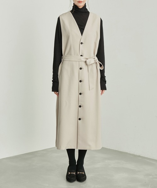 ROPE' PICNIC（ロペピクニック）の「ジレジャンパースカート/2WAY・リンクコーデ（ジャンパースカート・レディース・ベージュ/ダークブラウン/グレー/ブラック・36/38）」の12枚目の写真