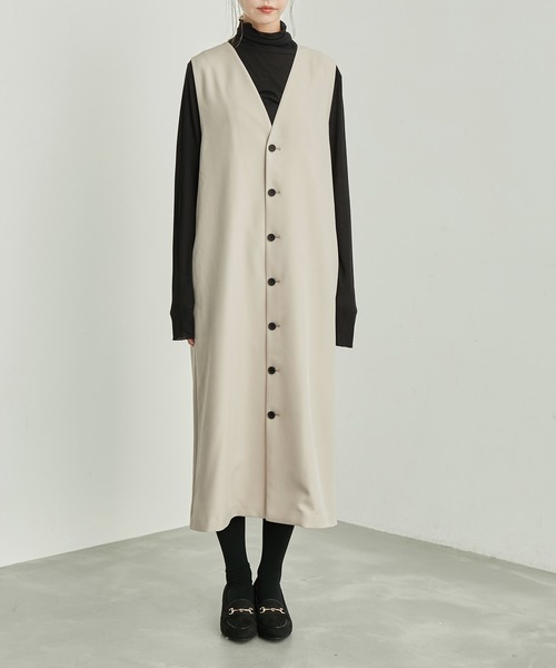 ROPE' PICNIC（ロペピクニック）の「ジレジャンパースカート/2WAY・リンクコーデ（ジャンパースカート・レディース・ベージュ/ダークブラウン/グレー/ブラック・36/38）」の13枚目の写真