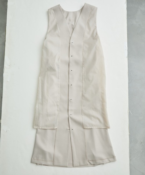 ROPE' PICNIC（ロペピクニック）の「ジレジャンパースカート/2WAY・リンクコーデ（ジャンパースカート・レディース・ベージュ/ダークブラウン/グレー/ブラック・36/38）」の9枚目の写真