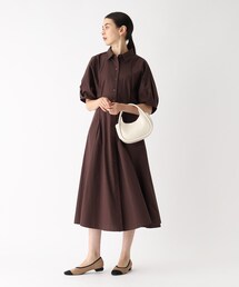 OPAQUE.CLIP | ドルマンスリーブシャツワンピース【洗濯機洗い可/イージーケア】(ワンピース)