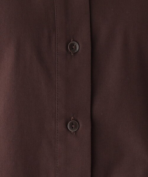 OPAQUE.CLIP(オペークドットクリップ)の「◆ドルマンスリーブシャツワンピース【洗濯機洗い可/イージーケア】(ワンピース・レディース・ダークブラウン/ライトブルー/ブラック・38/40)」の21枚目の写真