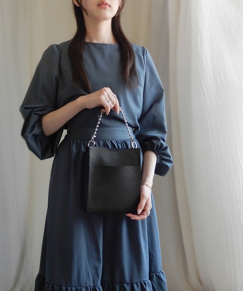 minia（ミニア）の「ボールチェーンミニショルダー（ショルダーバッグ・レディース・ブラック/アイボリー/モカ/イエロー・FREE）」の15枚目の写真