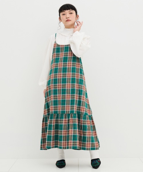 merlot ワンピース　２点まとめ売り チェックキャミワンピース（ワンピース）｜MERLOT（メルロー）の