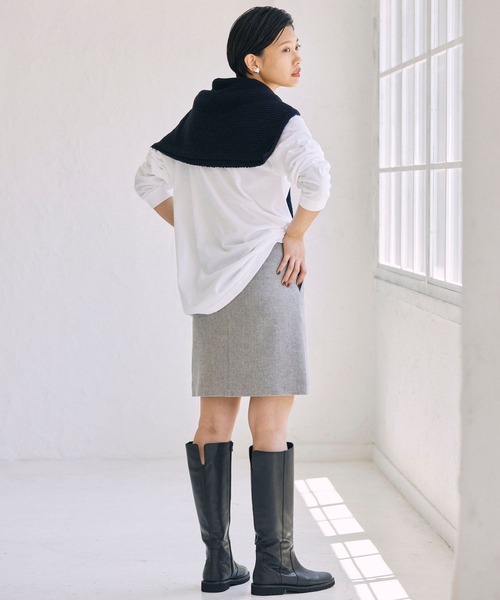 GOOD ROCK SPEED（グッドロックスピード）の「【GOODROCKSPEED】ロゴロングTシャツ（Tシャツ/カットソー・レディース・ホワイト/ベージュ・フリー）」の10枚目の写真