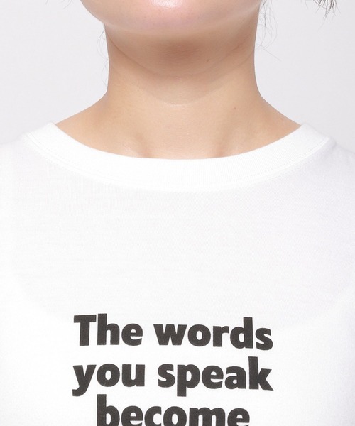 GOOD ROCK SPEED（グッドロックスピード）の「【GOODROCKSPEED】ロゴロングTシャツ（Tシャツ/カットソー・レディース・ホワイト/ベージュ・フリー）」の14枚目の写真