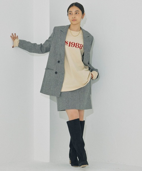 GOOD ROCK SPEED（グッドロックスピード）の「【GOODROCKSPEED】ロゴロングTシャツ（Tシャツ/カットソー・レディース・ホワイト/ベージュ・フリー）」の21枚目の写真