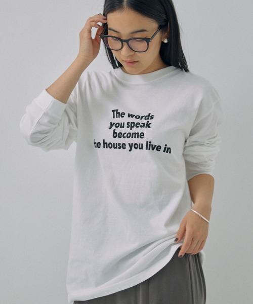 GOOD ROCK SPEED（グッドロックスピード）の「【GOODROCKSPEED】ロゴロングTシャツ（Tシャツ/カットソー・レディース・ホワイト/ベージュ・フリー）」の20枚目の写真