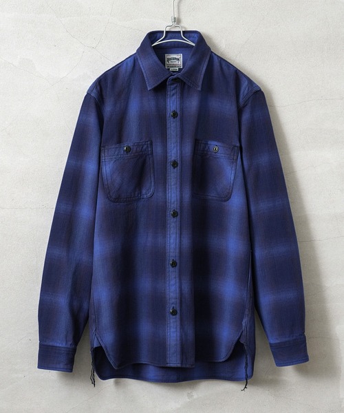 HOUSTON ヒューストン 41049 OMBRE CHECK VIYELLA SHIRT（シャツ/ブラウス）｜HOUSTON（ヒューストン）