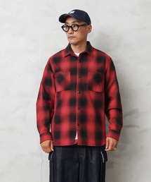 HOUSTON ヒューストン 41049 OMBRE CHECK VIYELLA SHIRT