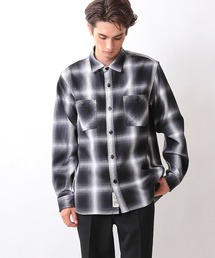 HOUSTON ヒューストン 41049 OMBRE CHECK VIYELLA SHIRT