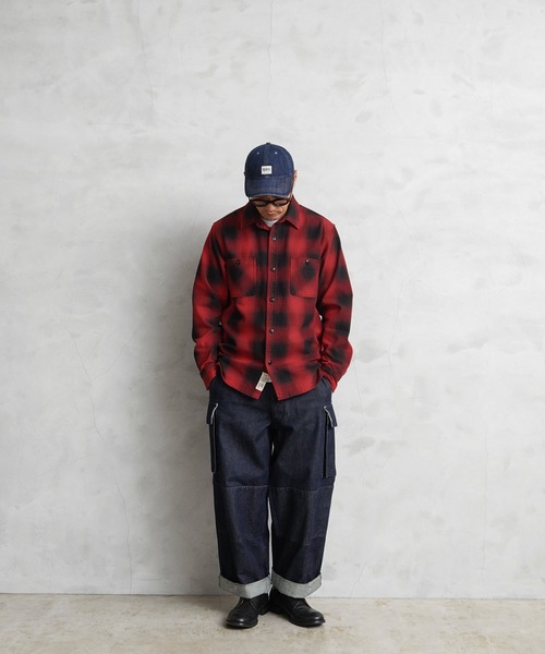 HOUSTON ヒューストン 41049 OMBRE CHECK VIYELLA SHIRT（シャツ/ブラウス）｜HOUSTON（ヒューストン）