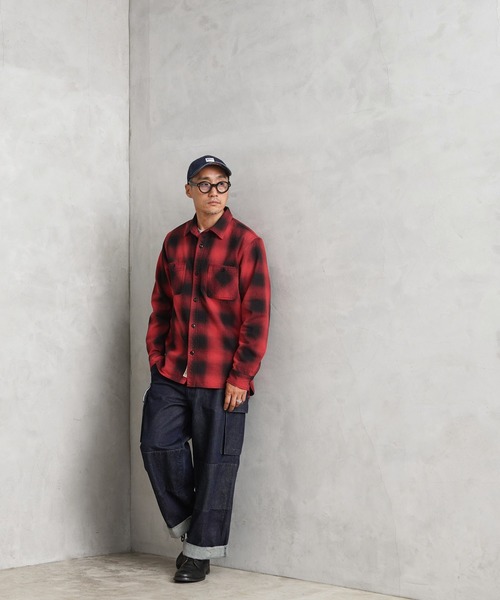 HOUSTON ヒューストン 41049 OMBRE CHECK VIYELLA SHIRT（シャツ/ブラウス）｜HOUSTON（ヒューストン）