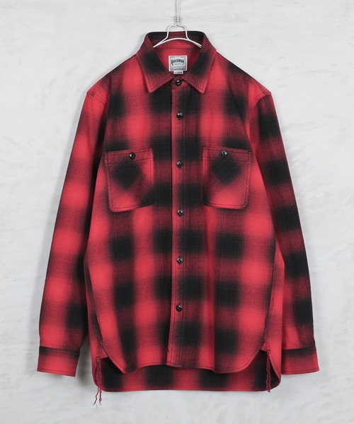 HOUSTON ヒューストン 41049 OMBRE CHECK VIYELLA SHIRT（シャツ/ブラウス）｜HOUSTON（ヒューストン）