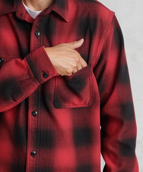 HOUSTON ヒューストン 41049 OMBRE CHECK VIYELLA SHIRT（シャツ/ブラウス）｜HOUSTON（ヒューストン）