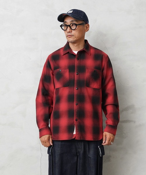 HOUSTON ヒューストン 41049 OMBRE CHECK VIYELLA SHIRT（シャツ/ブラウス）｜HOUSTON（ヒューストン）