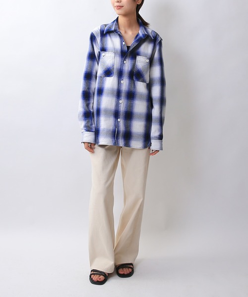 HOUSTON ヒューストン 41049 OMBRE CHECK VIYELLA SHIRT（シャツ/ブラウス）｜HOUSTON（ヒューストン）